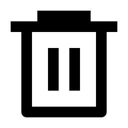 Delete Bin 6 Line Icon