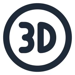 3d Circle Line Icon