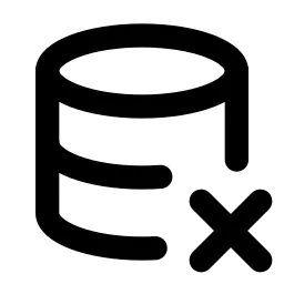 Database X Line Icon
