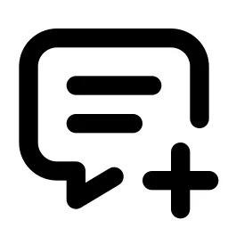 Message Plus Line Icon