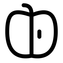 Apple Half Icon