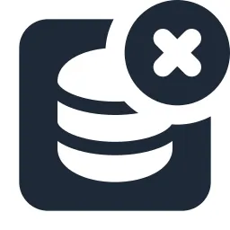 Data Box Delete Solid Icon
