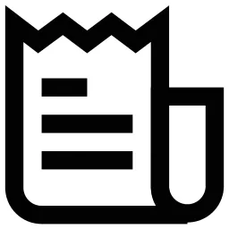 Receipt Lines Icon