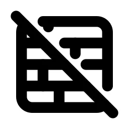 Wall Off Line Icon