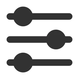 Adjustments Horizontal Fill Icon