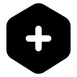 Hexagon Plus Icon