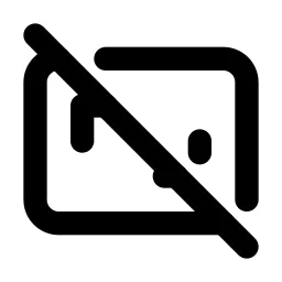 Aspect Ratio Off Line Icon