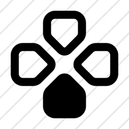 Gamepad Controls Down Joystick Icon