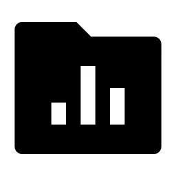 Folder Chart Fill Icon