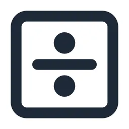 Divide Box Line Icon