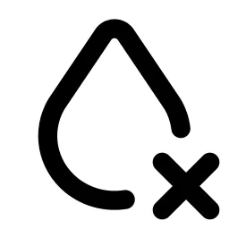 Droplet X Line Icon