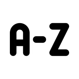 Sort A Z Line Icon