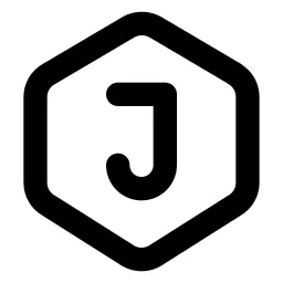 Hexagon Letter J Line Icon