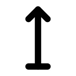 Arrow Up Bar Line Icon