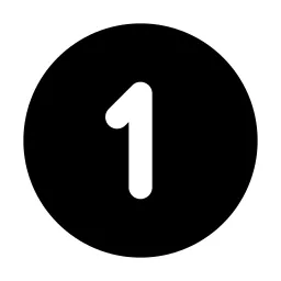 Circle Number 1 Icon