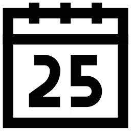 Calendar Date Icon