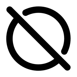 Circle Off Line Icon