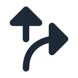 Arrow Decision Right Solid Icon