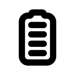 Battery Vertical 4 Line Icon