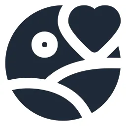 Image Circle Heart Solid Icon