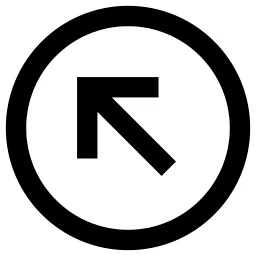 Arrow Up Left Circle Icon