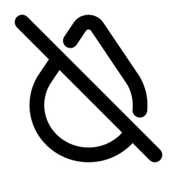 Droplet Off Line Icon