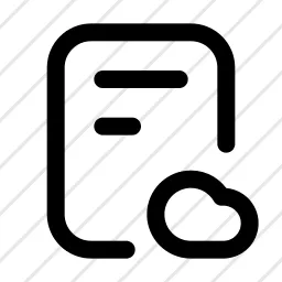 Page Text Cloud Icon