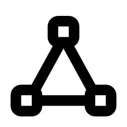 Vector Triangle Line Icon