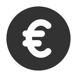 Euro Circle Fill Icon