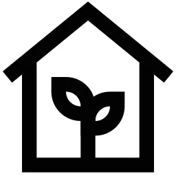 Plant House Leaves Icon