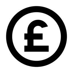 Money Pound Circle Line Icon