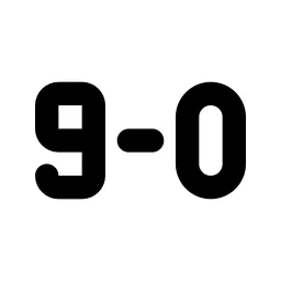 Sort 9 0 Line Icon