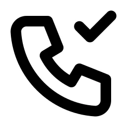 Phone Done Line Icon