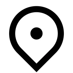 Map Pin 2 Line Icon
