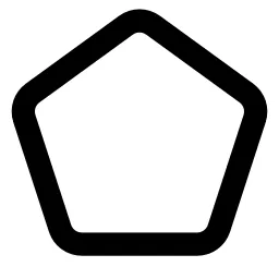 Pentagon Line Icon