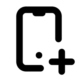 Device Mobile Plus Line Icon