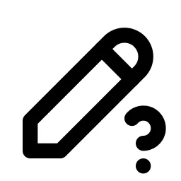 Pencil Question Line Icon