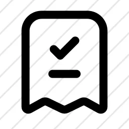 Receipt Check Ticket Icon