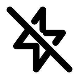 Bolt Off Line Icon