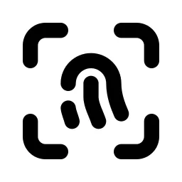 Fingerprint Scan Line Icon