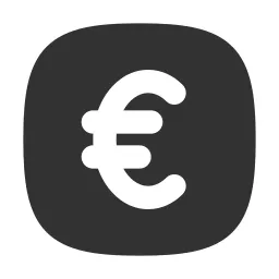 Euro Square Fill Icon