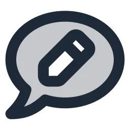 Chat 2 Edit Duotone Icon
