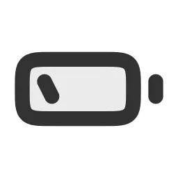 Battery Low Duotone Icon