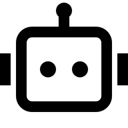 Robot 2 Line Icon