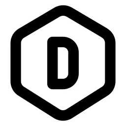 Hexagon Letter D Line Icon