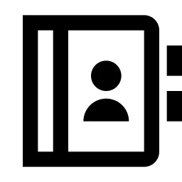 Contacts Book Line Icon