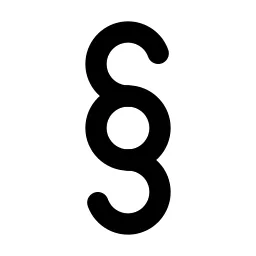 Section Sign Line Icon