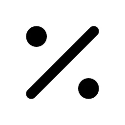 Percentage Line Icon