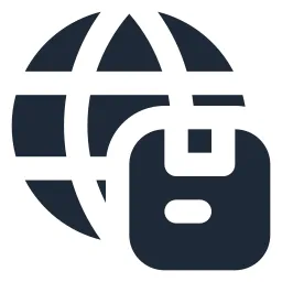 Globe Package Solid Icon