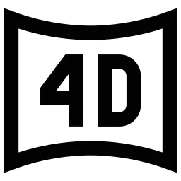 Curved 4d Icon